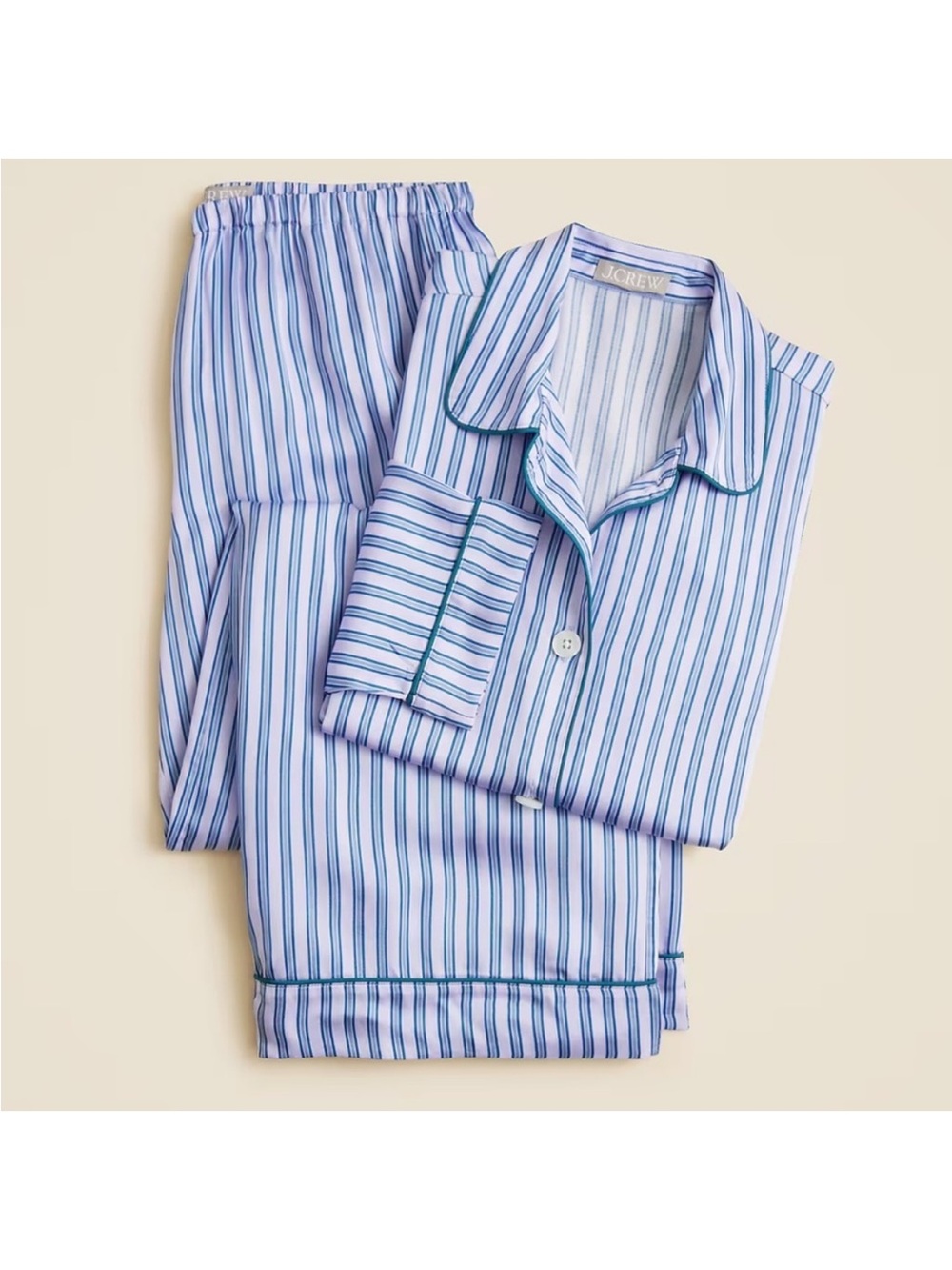 J. Crew Soft-shine long-sleeve pajama pant set
